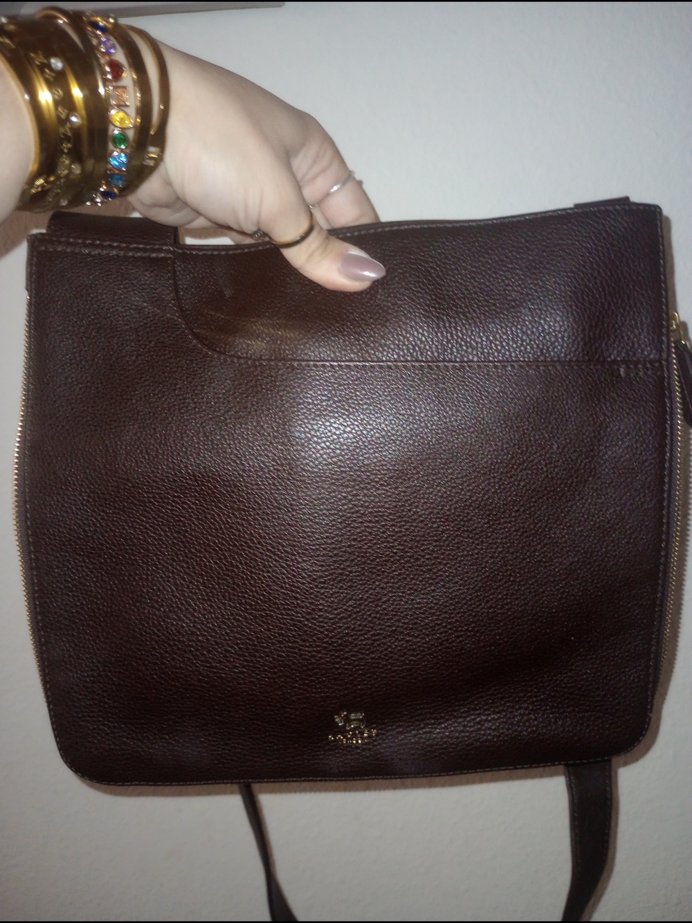 RADLEY LONDON Dark Brown Leather Crossbody Bag